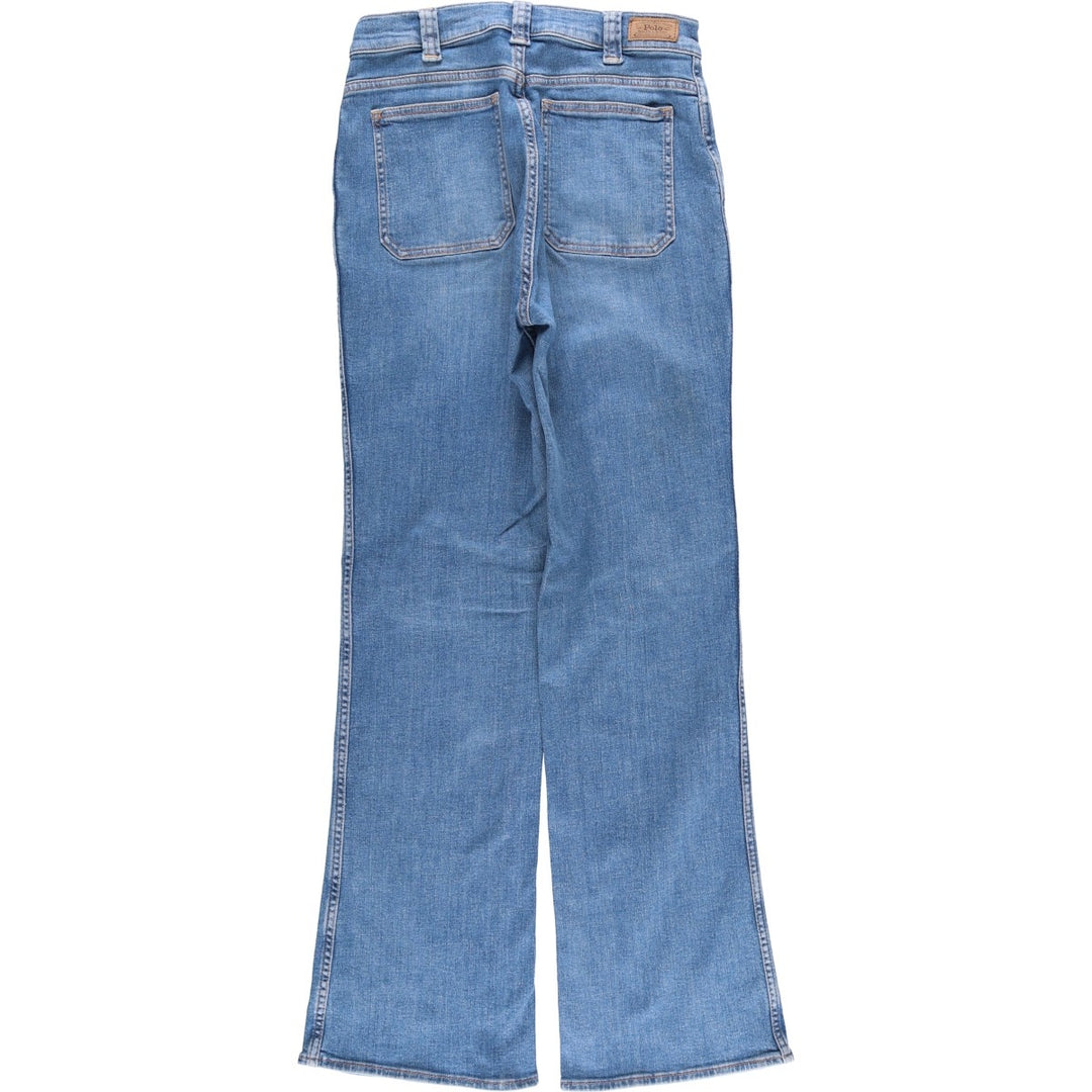 Ralph Lauren Polo Ralph Lauren Flare Cut Denim Pants Women's L (W29) cotton blue type Vintage Second Hand