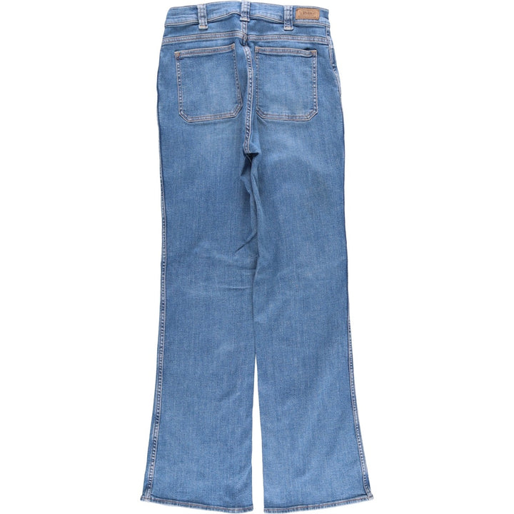 Ralph Lauren Polo Ralph Lauren Flare Cut Denim Pants Women's L (W29) cotton blue type Vintage Second Hand