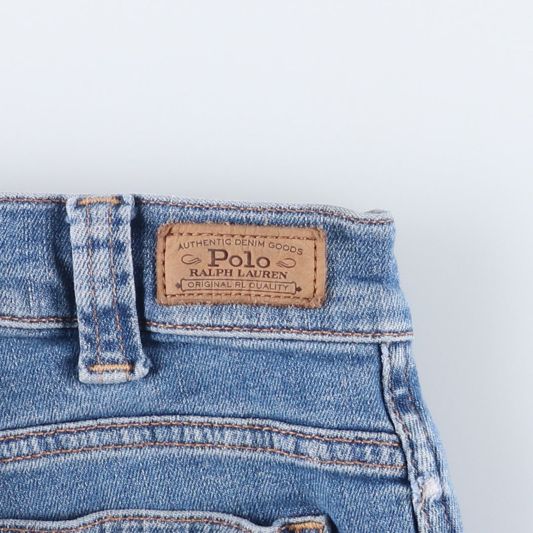 Ralph Lauren Polo Ralph Lauren Flare Cut Denim Pants Women's L (W29) cotton blue type Vintage Second Hand