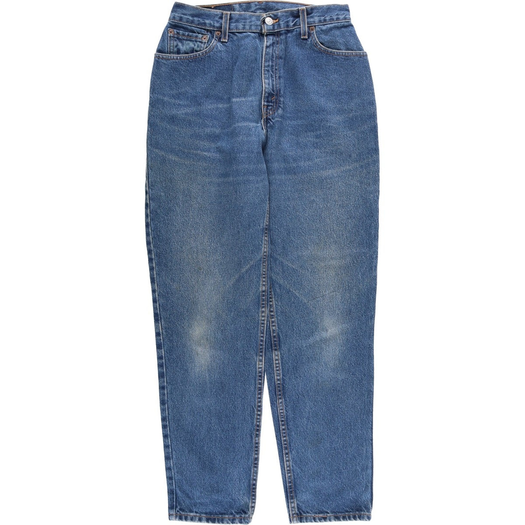 2000'S Levi's 550 Relaxed Fit Tapered Leg Denim Pants, Made in USA, Women's Size L (W27) cotton blue type Vintage Second Hand