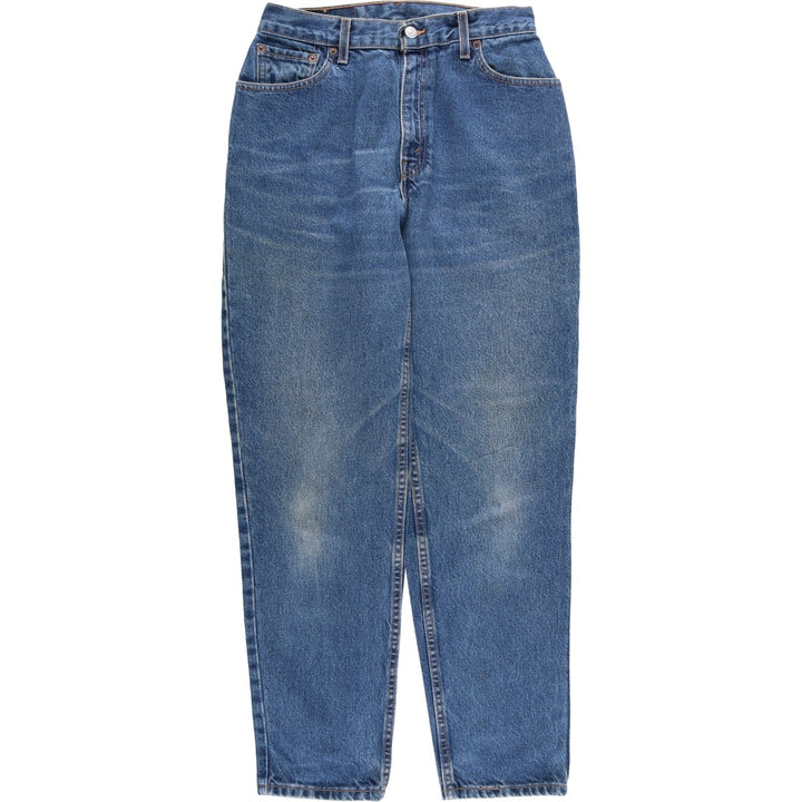 2000'S Levi's 550 Relaxed Fit Tapered Leg Denim Pants, Made in USA, Women's Size L (W27) cotton blue type Vintage Second Hand