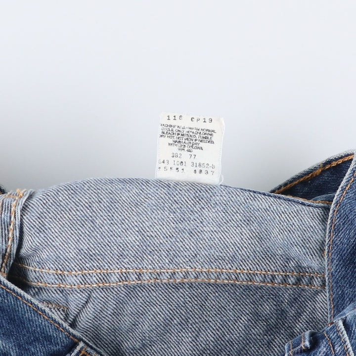 2000'S Levi's 550 Relaxed Fit Tapered Leg Denim Pants, Made in USA, Women's Size L (W27) cotton blue type Vintage Second Hand