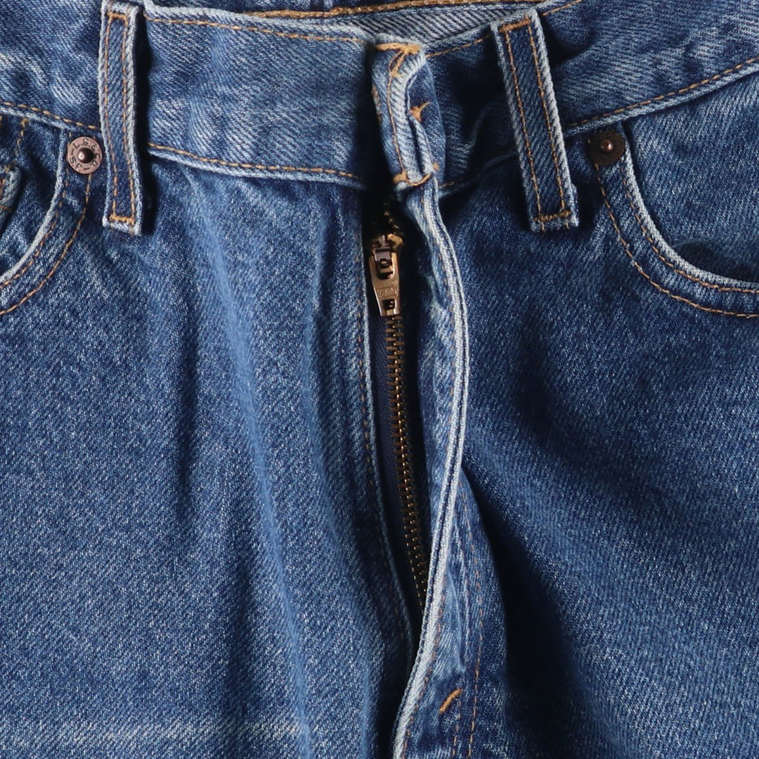 2000'S Levi's 550 Relaxed Fit Tapered Leg Denim Pants, Made in USA, Women's Size L (W27) cotton blue type Vintage Second Hand