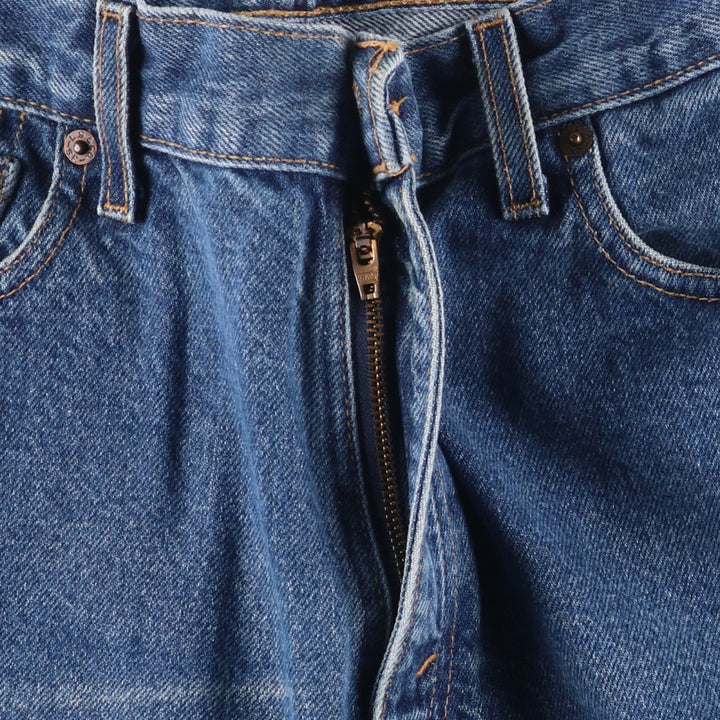 2000'S Levi's 550 Relaxed Fit Tapered Leg Denim Pants, Made in USA, Women's Size L (W27) cotton blue type Vintage Second Hand