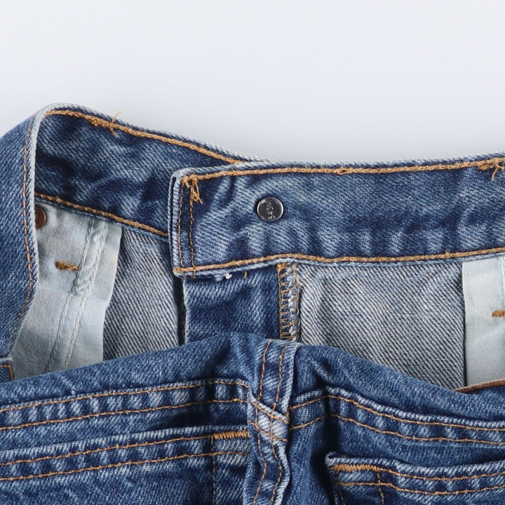 2000'S Levi's 550 Relaxed Fit Tapered Leg Denim Pants, Made in USA, Women's Size L (W27) cotton blue type Vintage Second Hand