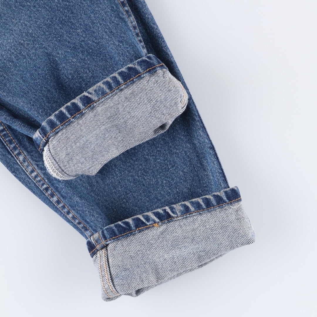 2000'S Levi's 550 Relaxed Fit Tapered Leg Denim Pants, Made in USA, Women's Size L (W27) cotton blue type Vintage Second Hand