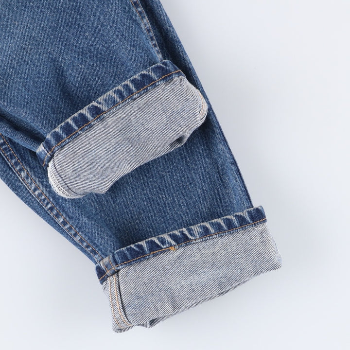 2000'S Levi's 550 Relaxed Fit Tapered Leg Denim Pants, Made in USA, Women's Size L (W27) cotton blue type Vintage Second Hand