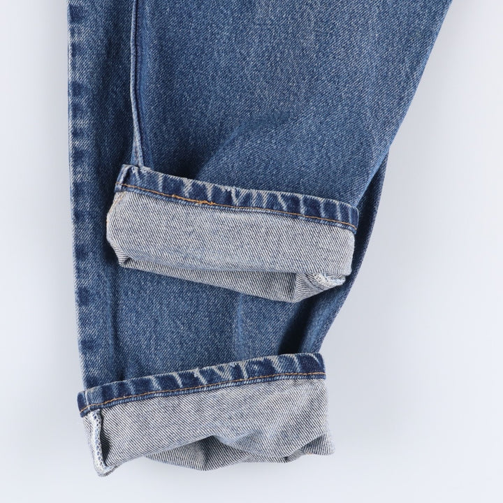 2000'S Levi's 550 Relaxed Fit Tapered Leg Denim Pants, Made in USA, Women's Size L (W27) cotton blue type Vintage Second Hand