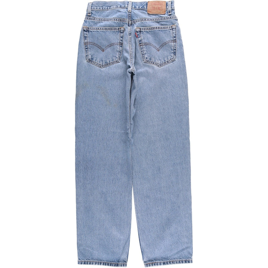 00'S Levi's 550 Relaxed Fit Tapered Leg Tapered Denim Pants Women's L (w28) cotton blue type Vintage Second Hand