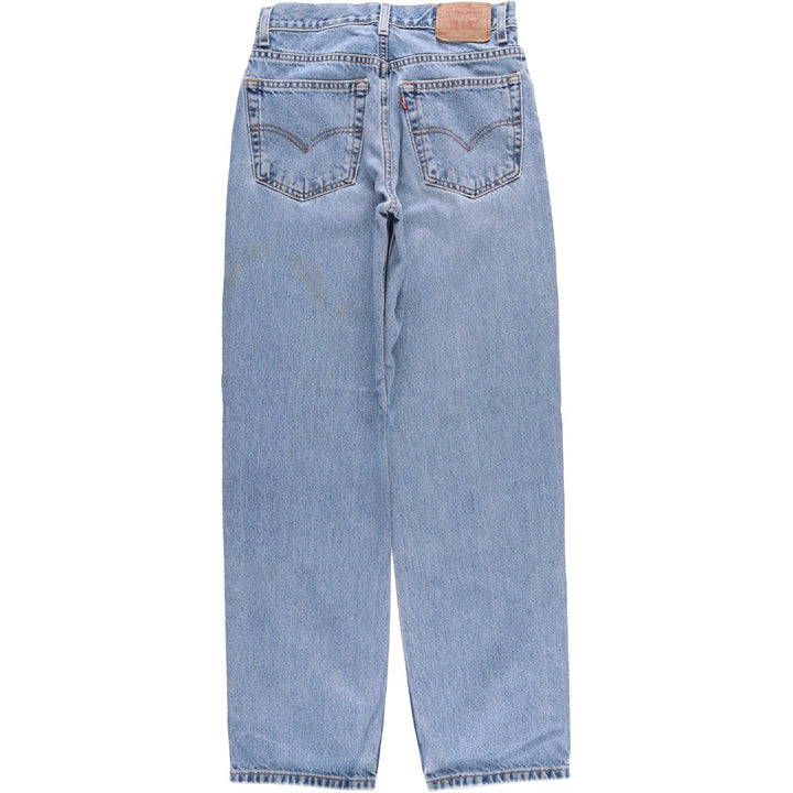 00'S Levi's 550 Relaxed Fit Tapered Leg Tapered Denim Pants Women's L (w28) cotton blue type Vintage Second Hand