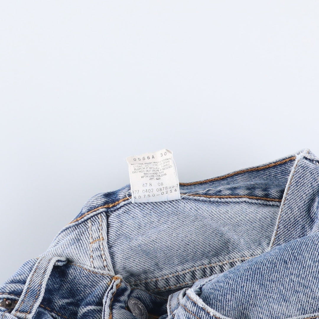 00'S Levi's 550 Relaxed Fit Tapered Leg Tapered Denim Pants Women's L (w28) cotton blue type Vintage Second Hand