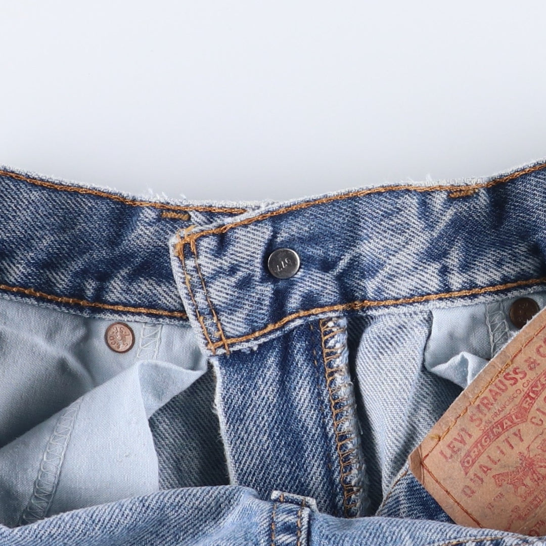 00'S Levi's 550 Relaxed Fit Tapered Leg Tapered Denim Pants Women's L (w28) cotton blue type Vintage Second Hand