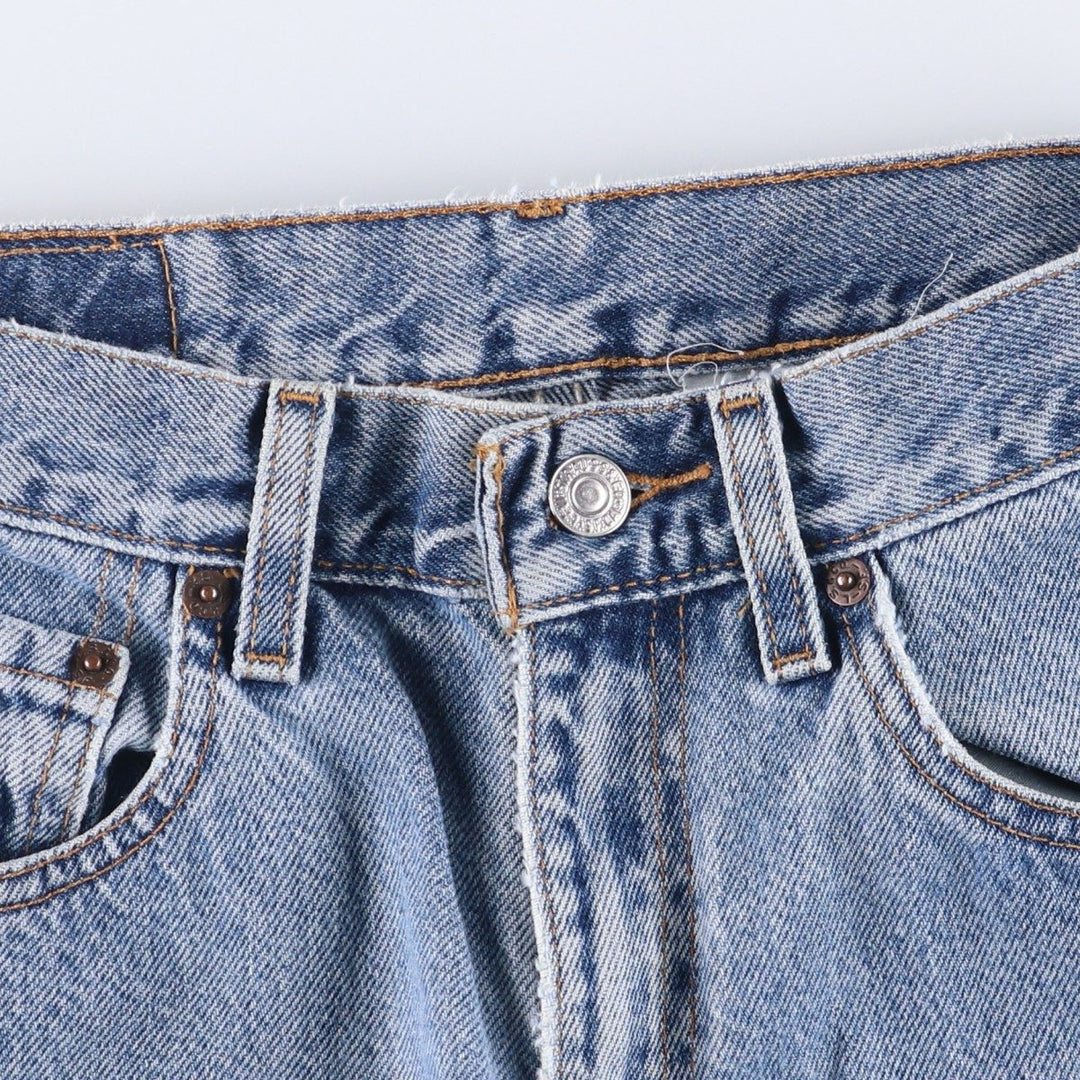 00'S Levi's 550 Relaxed Fit Tapered Leg Tapered Denim Pants Women's L (w28) cotton blue type Vintage Second Hand