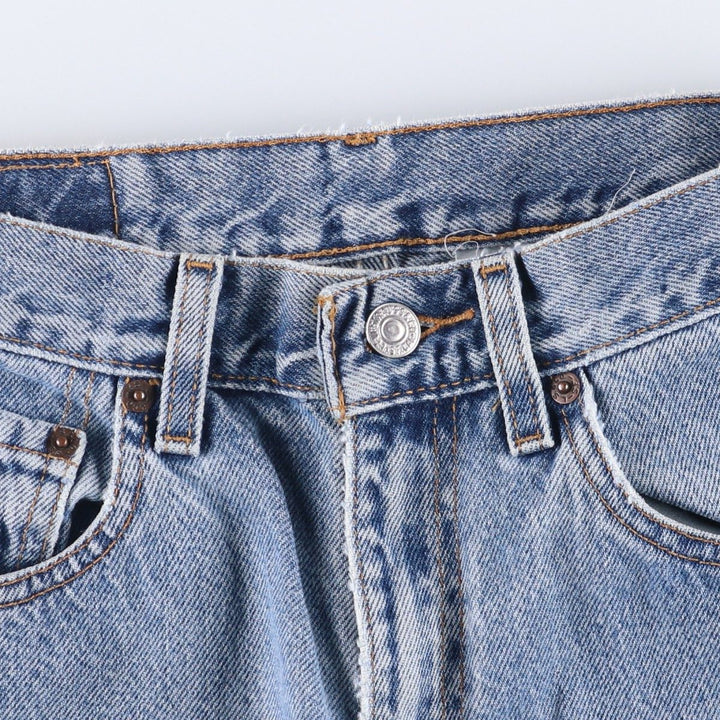 00'S Levi's 550 Relaxed Fit Tapered Leg Tapered Denim Pants Women's L (w28) cotton blue type Vintage Second Hand
