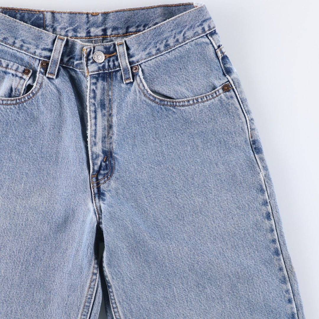00'S Levi's 550 Relaxed Fit Tapered Leg Tapered Denim Pants Women's L (w28) cotton blue type Vintage Second Hand