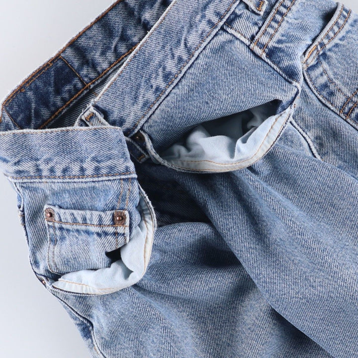 00'S Levi's 550 Relaxed Fit Tapered Leg Tapered Denim Pants Women's L (w28) cotton blue type Vintage Second Hand