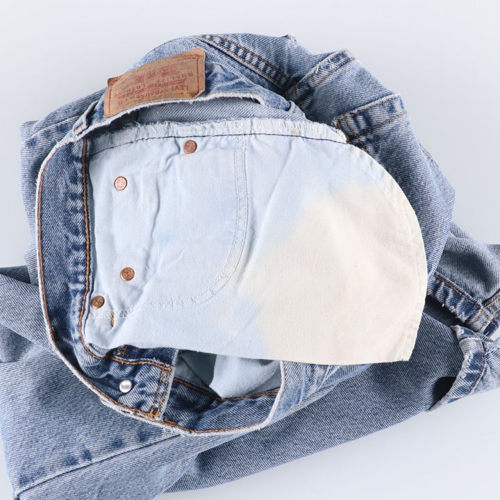 00'S Levi's 550 Relaxed Fit Tapered Leg Tapered Denim Pants Women's L (w28) cotton blue type Vintage Second Hand