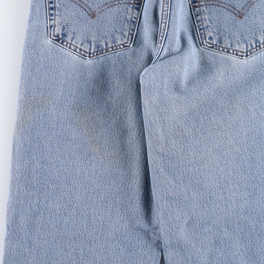 00'S Levi's 550 Relaxed Fit Tapered Leg Tapered Denim Pants Women's L (w28) cotton blue type Vintage Second Hand