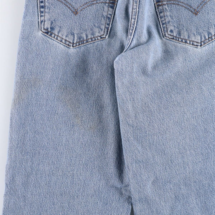 00'S Levi's 550 Relaxed Fit Tapered Leg Tapered Denim Pants Women's L (w28) cotton blue type Vintage Second Hand
