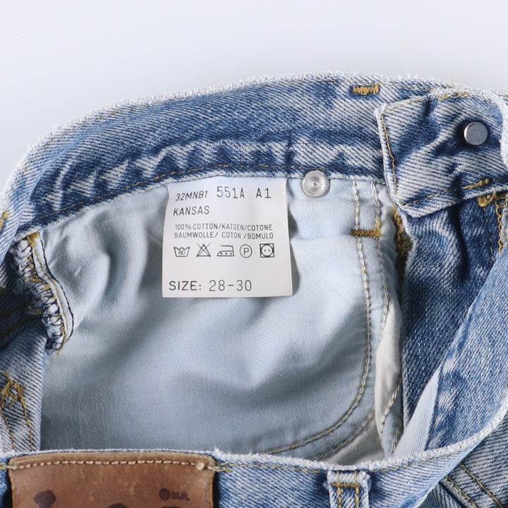 Lee RIDERS Riders Tapered Denim Pants, Women's, Size L (W28) cotton blue type Vintage Second Hand