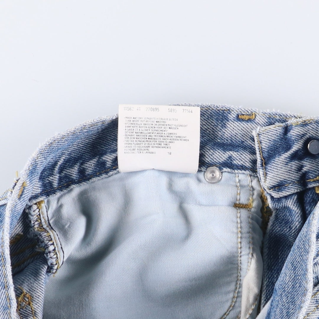 Lee RIDERS Riders Tapered Denim Pants, Women's, Size L (W28) cotton blue type Vintage Second Hand