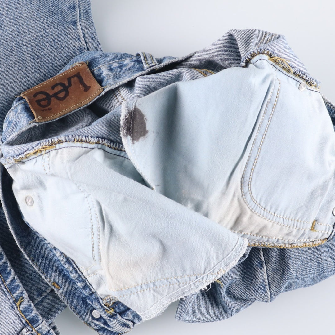 Lee RIDERS Riders Tapered Denim Pants, Women's, Size L (W28) cotton blue type Vintage Second Hand