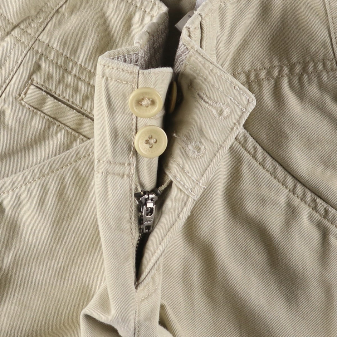 Abercrombie and Fitch Women's Bootcut Flare Pants, Size L (W29), Zipper Fly cotton Beige type Vintage Second Hand