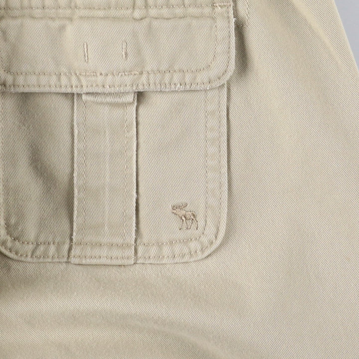 Abercrombie and Fitch Women's Bootcut Flare Pants, Size L (W29), Zipper Fly cotton Beige type Vintage Second Hand