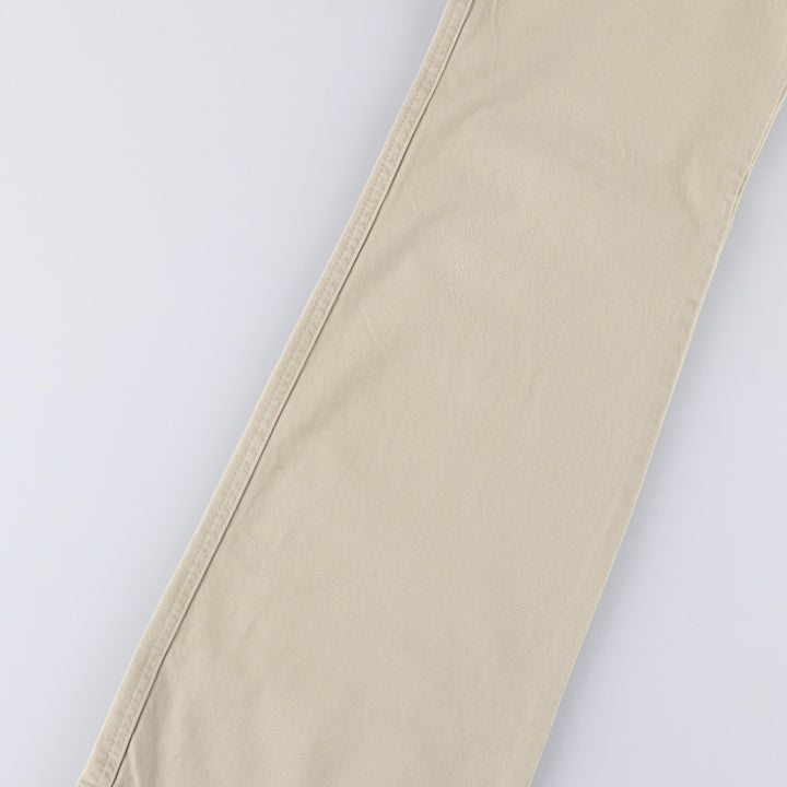 Abercrombie and Fitch Women's Bootcut Flare Pants, Size L (W29), Zipper Fly cotton Beige type Vintage Second Hand