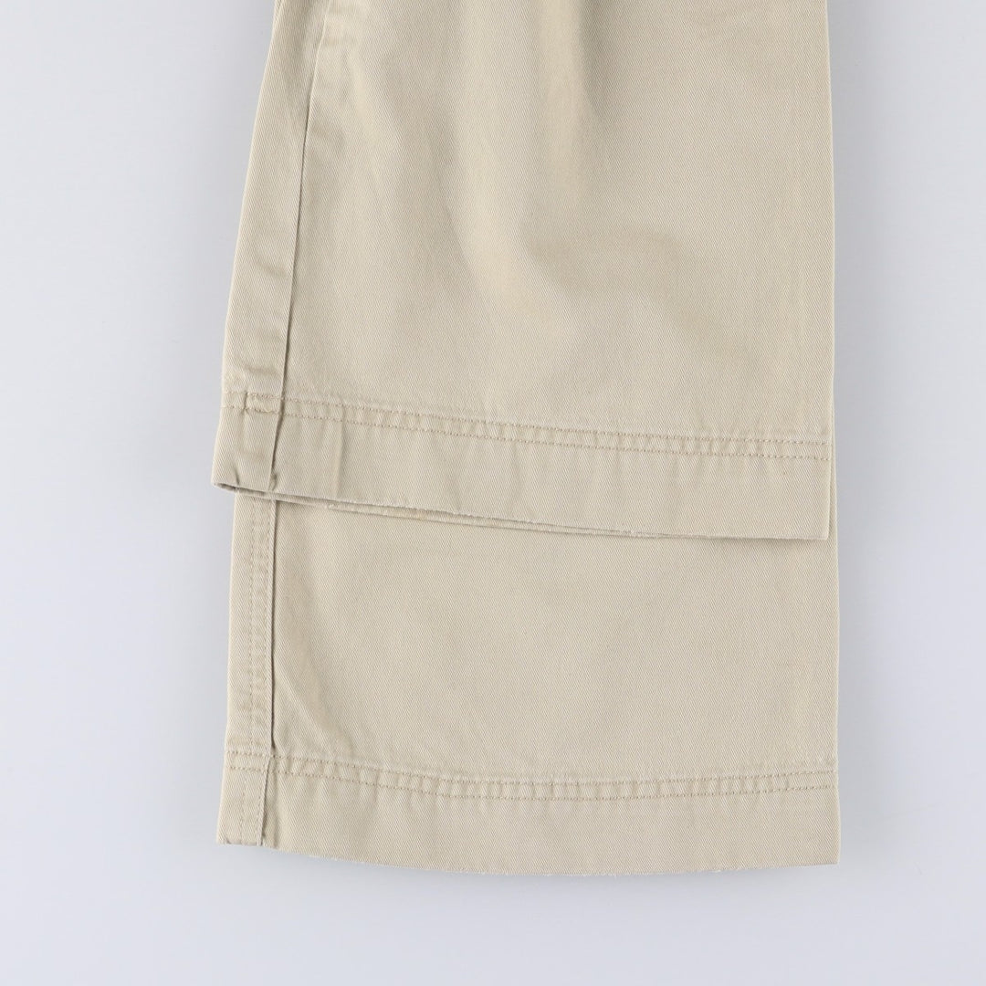 Abercrombie and Fitch Women's Bootcut Flare Pants, Size L (W29), Zipper Fly cotton Beige type Vintage Second Hand