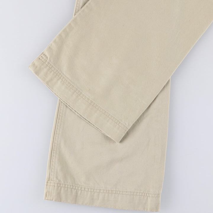 Abercrombie and Fitch Women's Bootcut Flare Pants, Size L (W29), Zipper Fly cotton Beige type Vintage Second Hand