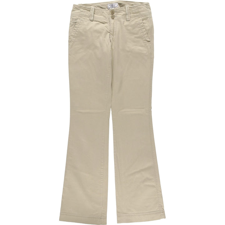 American Eagle Outfitters Bootcut Flare Pants, Women's Size L (W28) cotton Beige type Vintage Second Hand