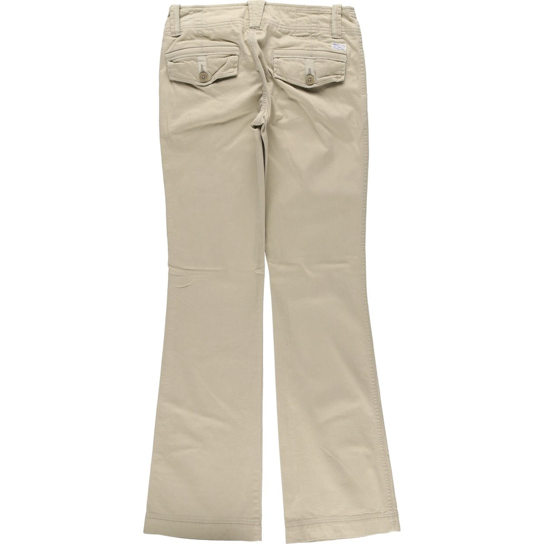 American Eagle Outfitters Bootcut Flare Pants, Women's Size L (W28) cotton Beige type Vintage Second Hand