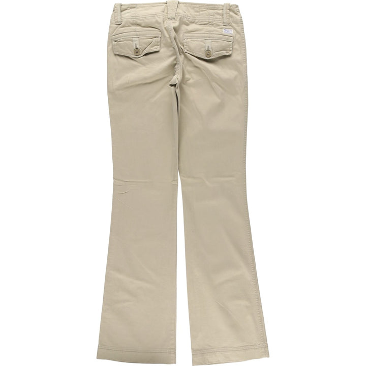 American Eagle Outfitters Bootcut Flare Pants, Women's Size L (W28) cotton Beige type Vintage Second Hand