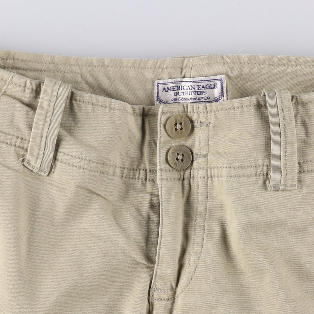 American Eagle Outfitters Bootcut Flare Pants, Women's Size L (W28) cotton Beige type Vintage Second Hand