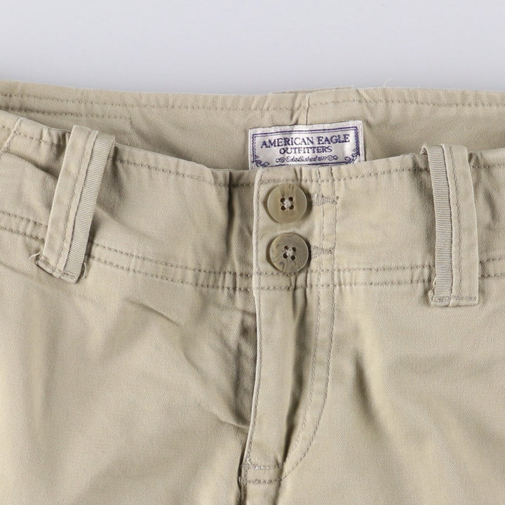 American Eagle Outfitters Bootcut Flare Pants, Women's Size L (W28) cotton Beige type Vintage Second Hand