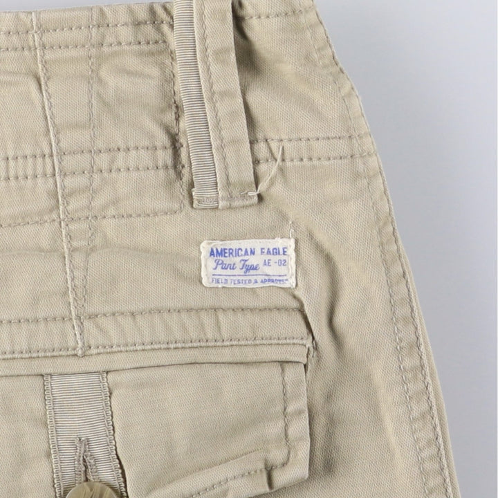 American Eagle Outfitters Bootcut Flare Pants, Women's Size L (W28) cotton Beige type Vintage Second Hand