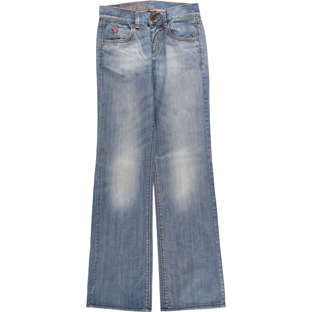 MISS SIXTY Flare Cut Denim Pants, Made in Italy, Women's Size M (W26) cotton blue type Vintage Second Hand
