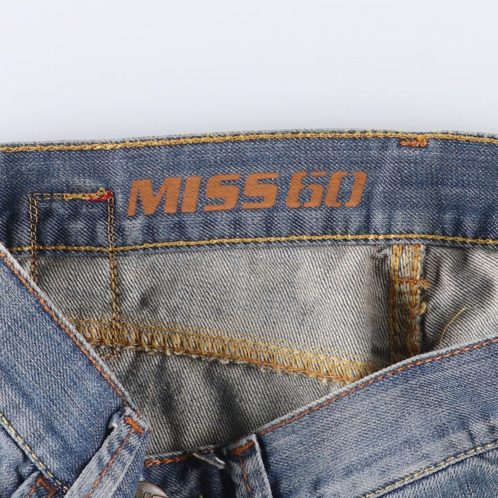 MISS SIXTY Flare Cut Denim Pants, Made in Italy, Women's Size M (W26) cotton blue type Vintage Second Hand