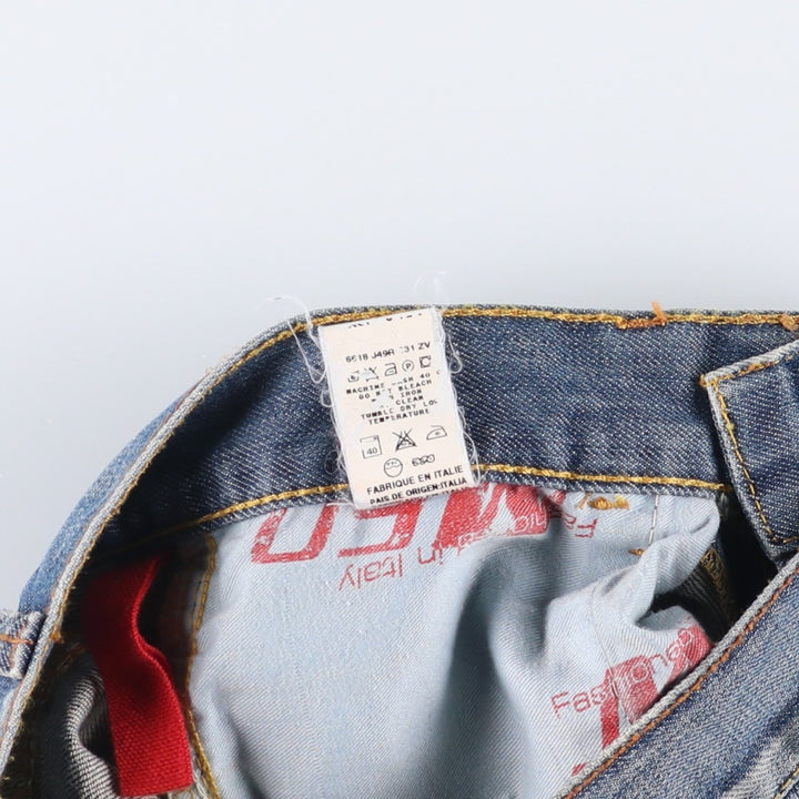 MISS SIXTY Flare Cut Denim Pants, Made in Italy, Women's Size M (W26) cotton blue type Vintage Second Hand