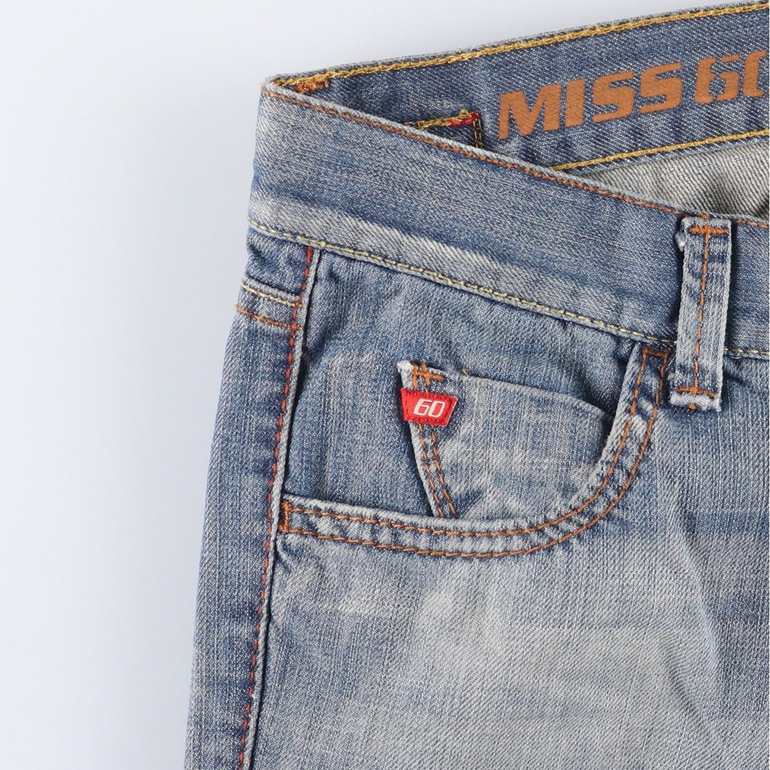 MISS SIXTY Flare Cut Denim Pants, Made in Italy, Women's Size M (W26) cotton blue type Vintage Second Hand