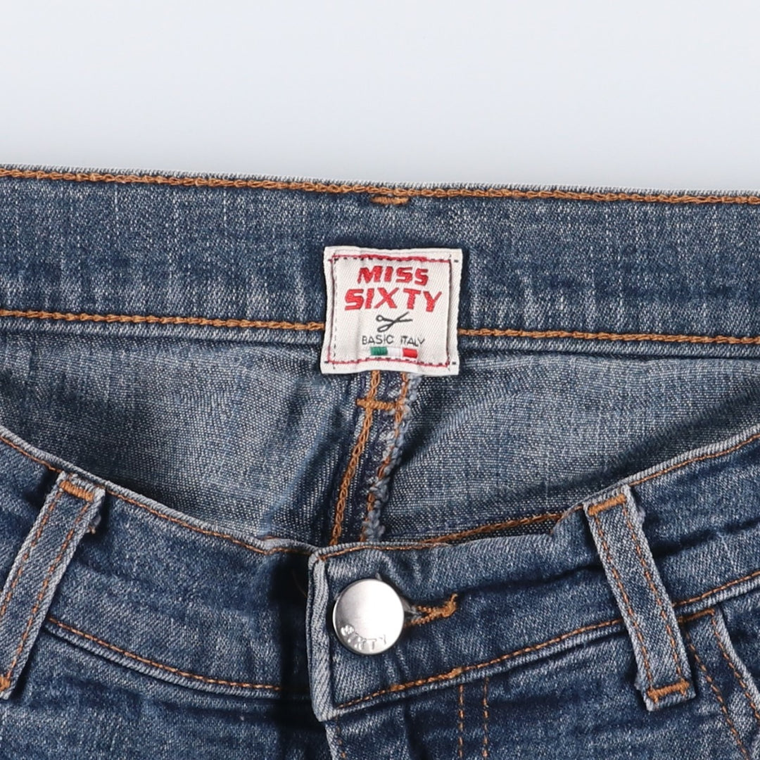 MISS SIXTY Flare Cut Denim Pants, Made in Italy, Women's Size M (W26) cotton blue type Vintage Second Hand