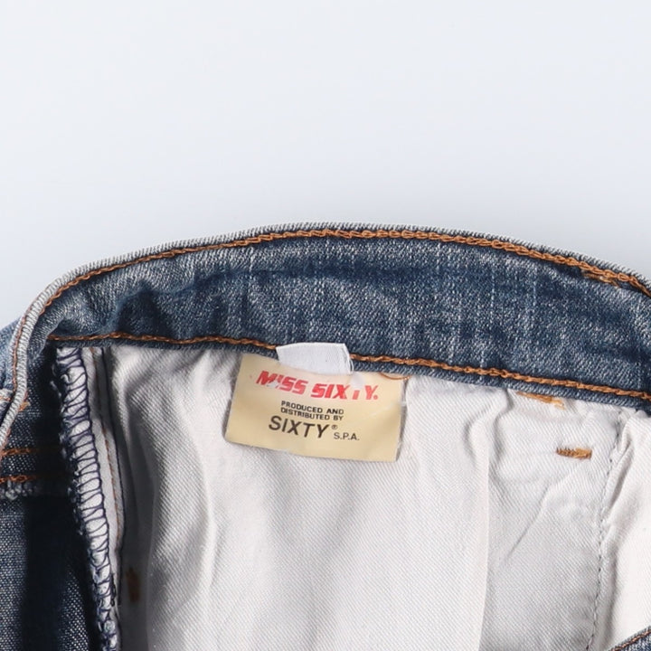 MISS SIXTY Flare Cut Denim Pants, Made in Italy, Women's Size M (W26) cotton blue type Vintage Second Hand