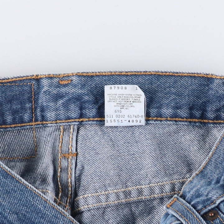 2000'S Levi's 550 Relaxed Fit Tapered Leg Denim Pants, Made in USA, Women's Size M (W26) cotton blue type Vintage Second Hand