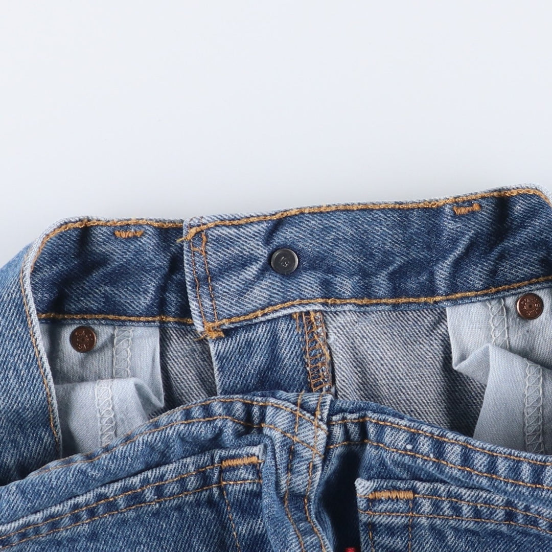 2000'S Levi's 550 Relaxed Fit Tapered Leg Denim Pants, Made in USA, Women's Size M (W26) cotton blue type Vintage Second Hand