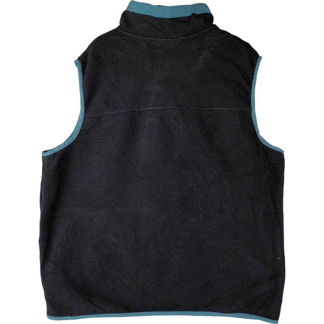 The North Face Fleece Vest, Men's Size L polyester navy blue type Vintage Second Hand