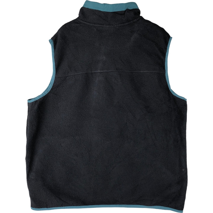 The North Face Fleece Vest, Men's Size L polyester navy blue type Vintage Second Hand