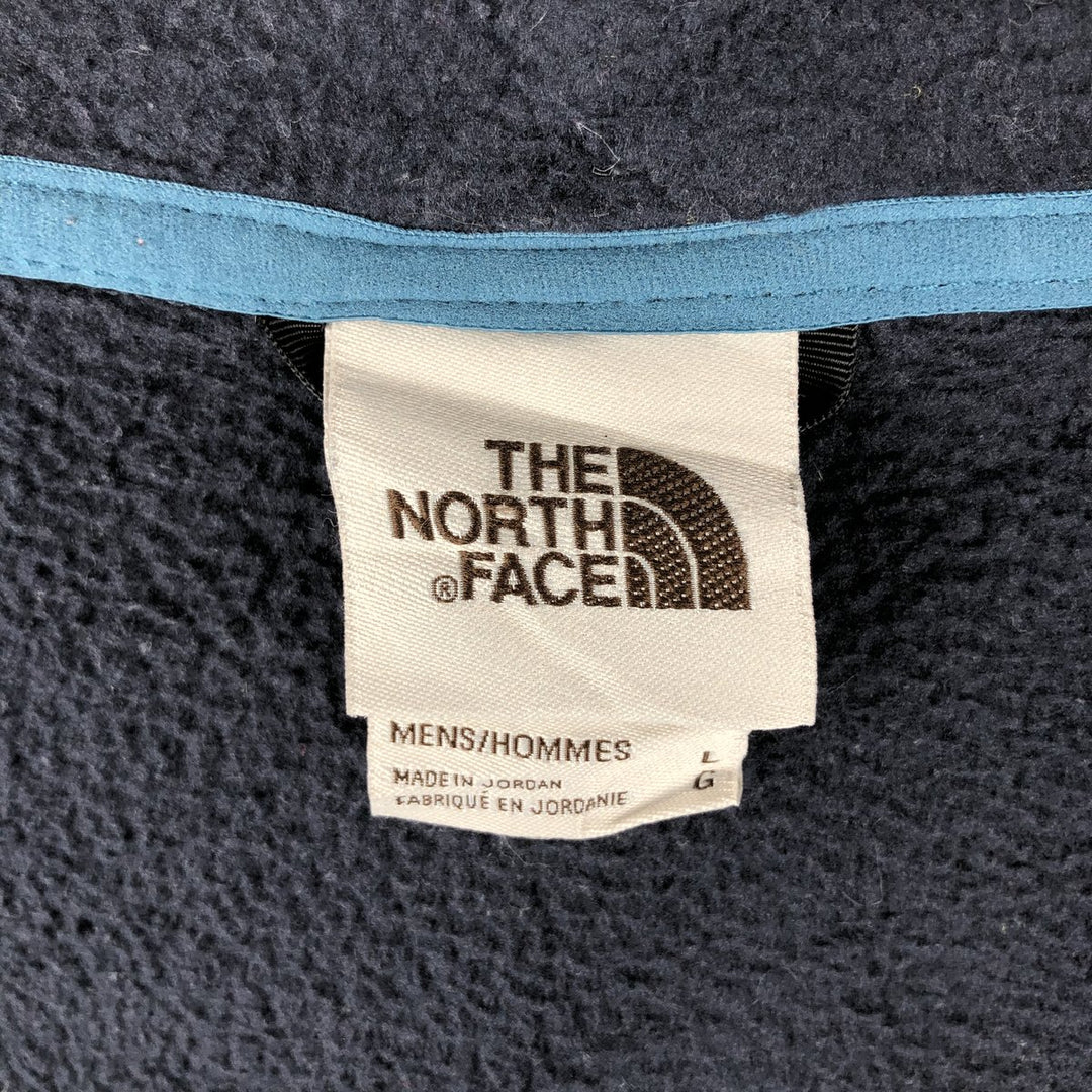 The North Face Fleece Vest, Men's Size L polyester navy blue type Vintage Second Hand