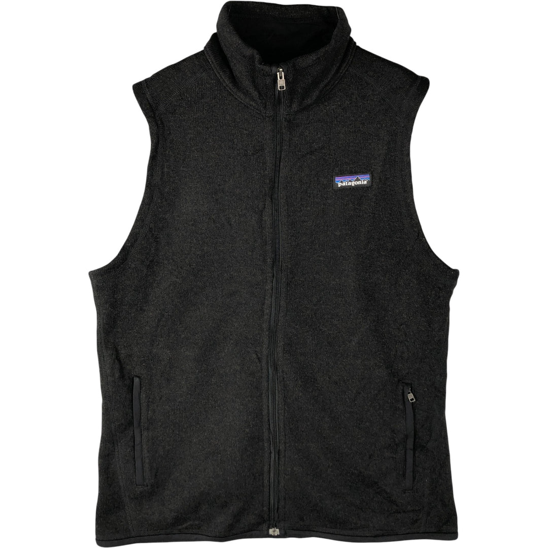 Patagonia Better Sweater Vest 25886FA15 Fleece Vest, Women's Size L polyester black type Vintage Second Hand