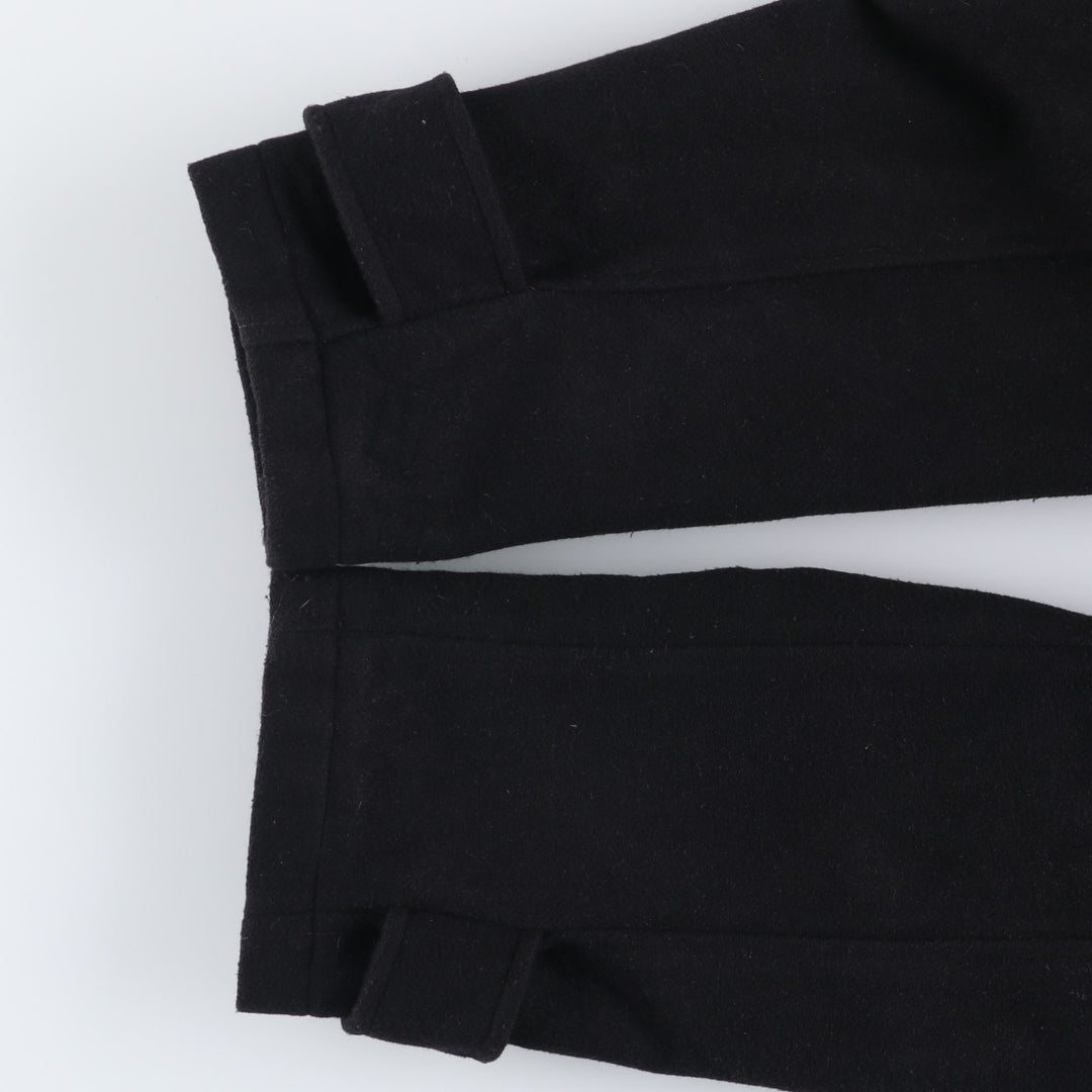 2000s~ Barbour 3 Warrant Padded Hooded Wool Half Coat, Men's Size L wool black type Vintage Second Hand